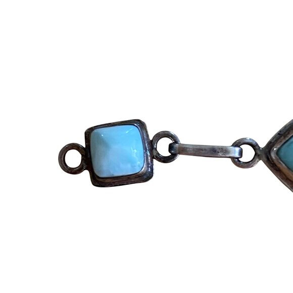 Sterling Silver 925 Turquoise Bracelet - Picture 5 of 16